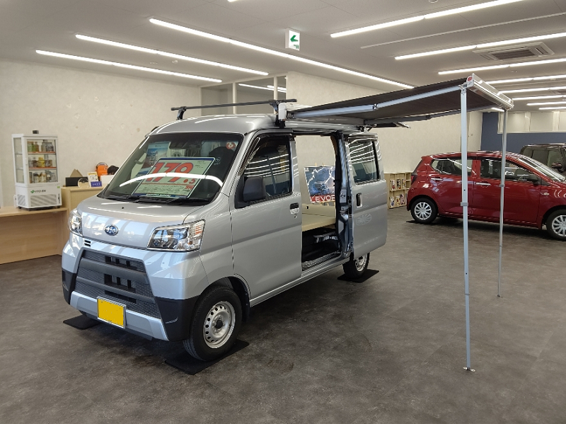 【CS清水】サンバーバン VBスマートアシスト ちょいCAM 豊　キャンピングカー仕様 　元レンタカー