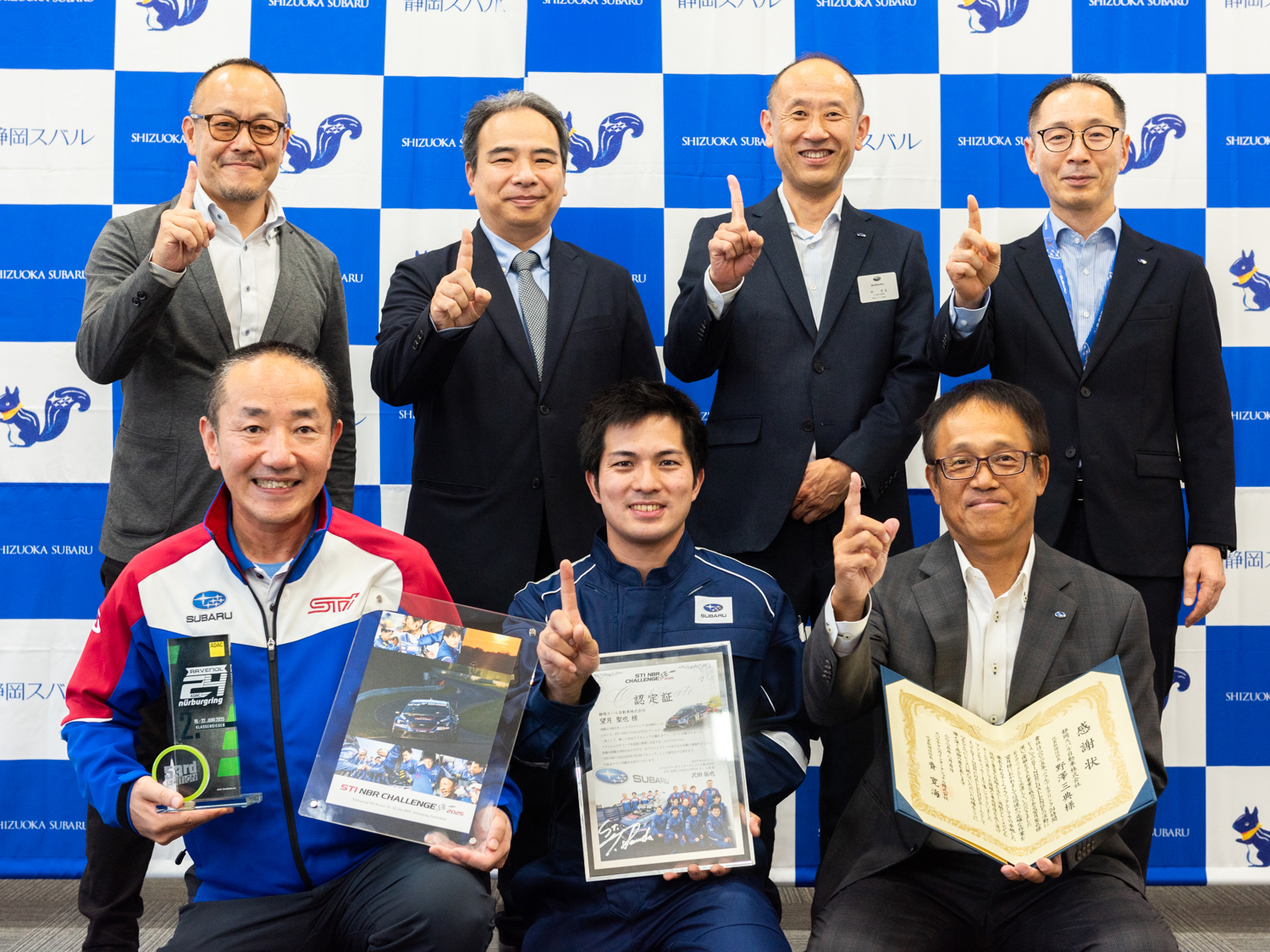 「NBR24時間耐久レース2025」に派遣の望月メカニックへ認定証が贈られました