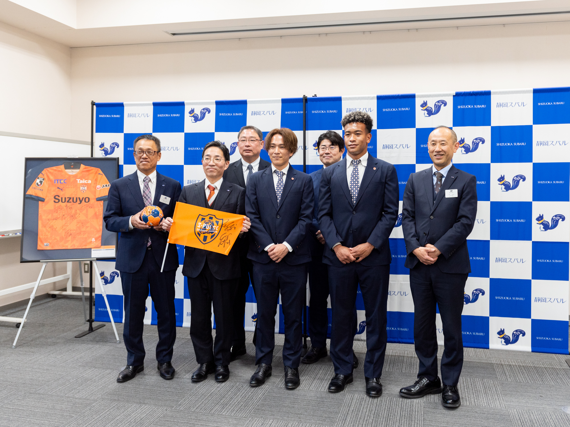 清水エスパルス様にご来社いただきました